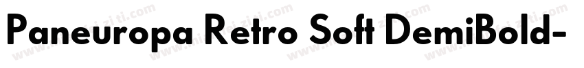 Paneuropa Retro Soft DemiBold字体转换